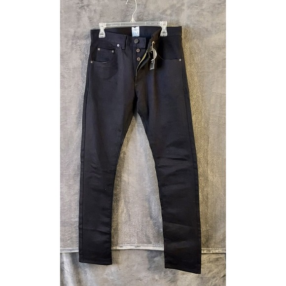 Other - NOS Deadstock Ruell & Ray Men Black Jeans 32 X 34" Denim Button Fly Handmade USA